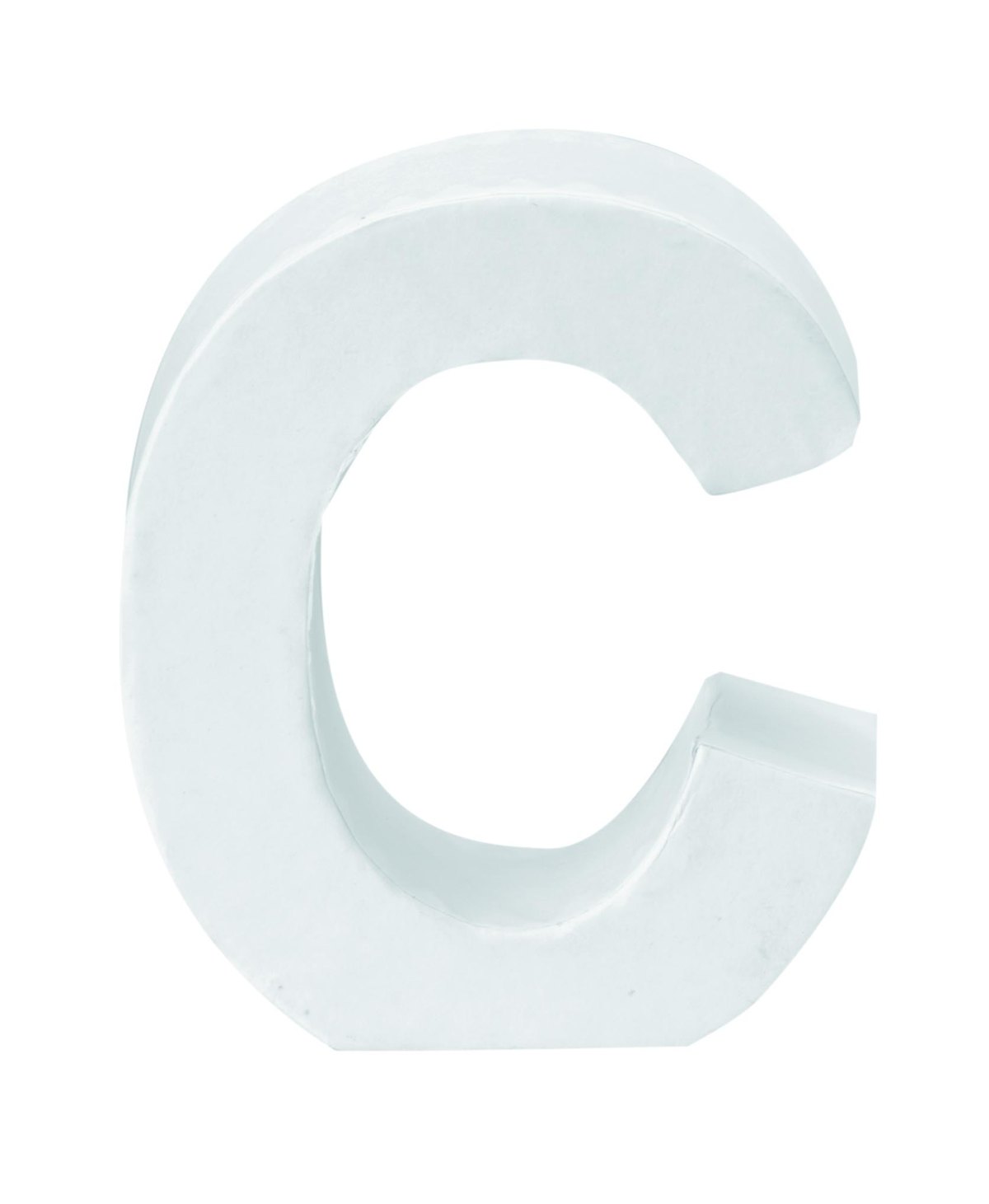 Lettres en carton C 10x3,5cm